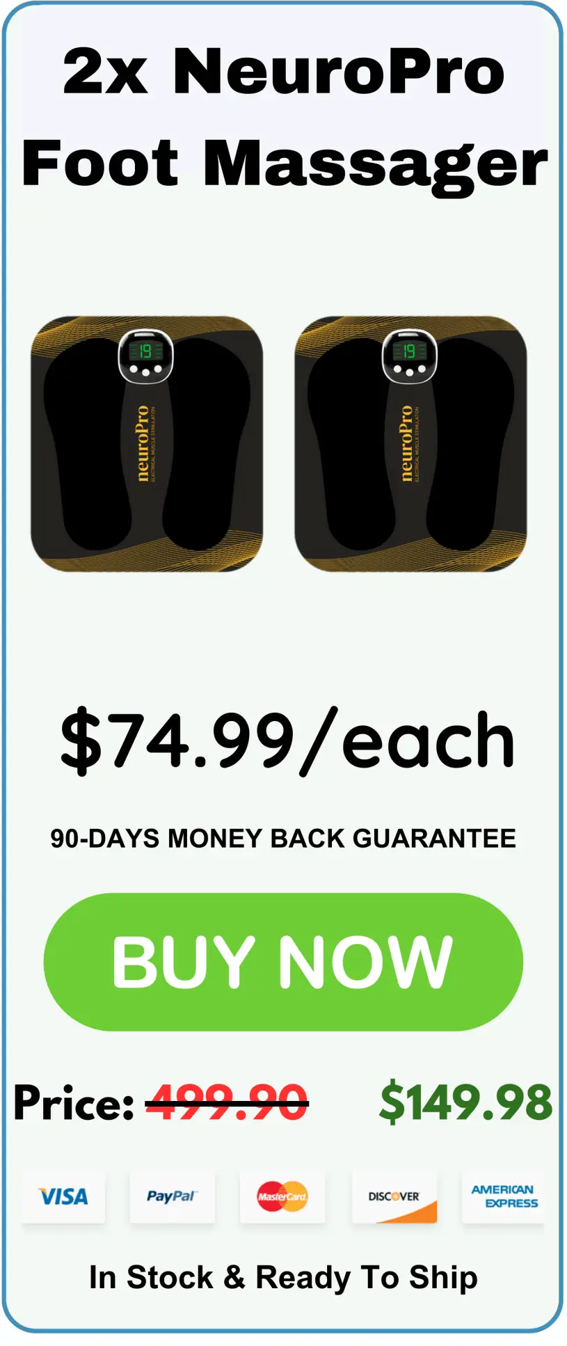 NeuroPro Foot Massager offer price 